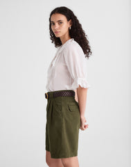 Pleated Trouser Short