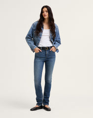 The Pencil Jean in Super Stretch Denim