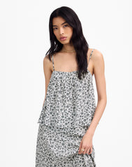 Flowy Squareneck Tank in Floral