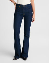 The Tall Stretch Flare Jean in Rinse Wash