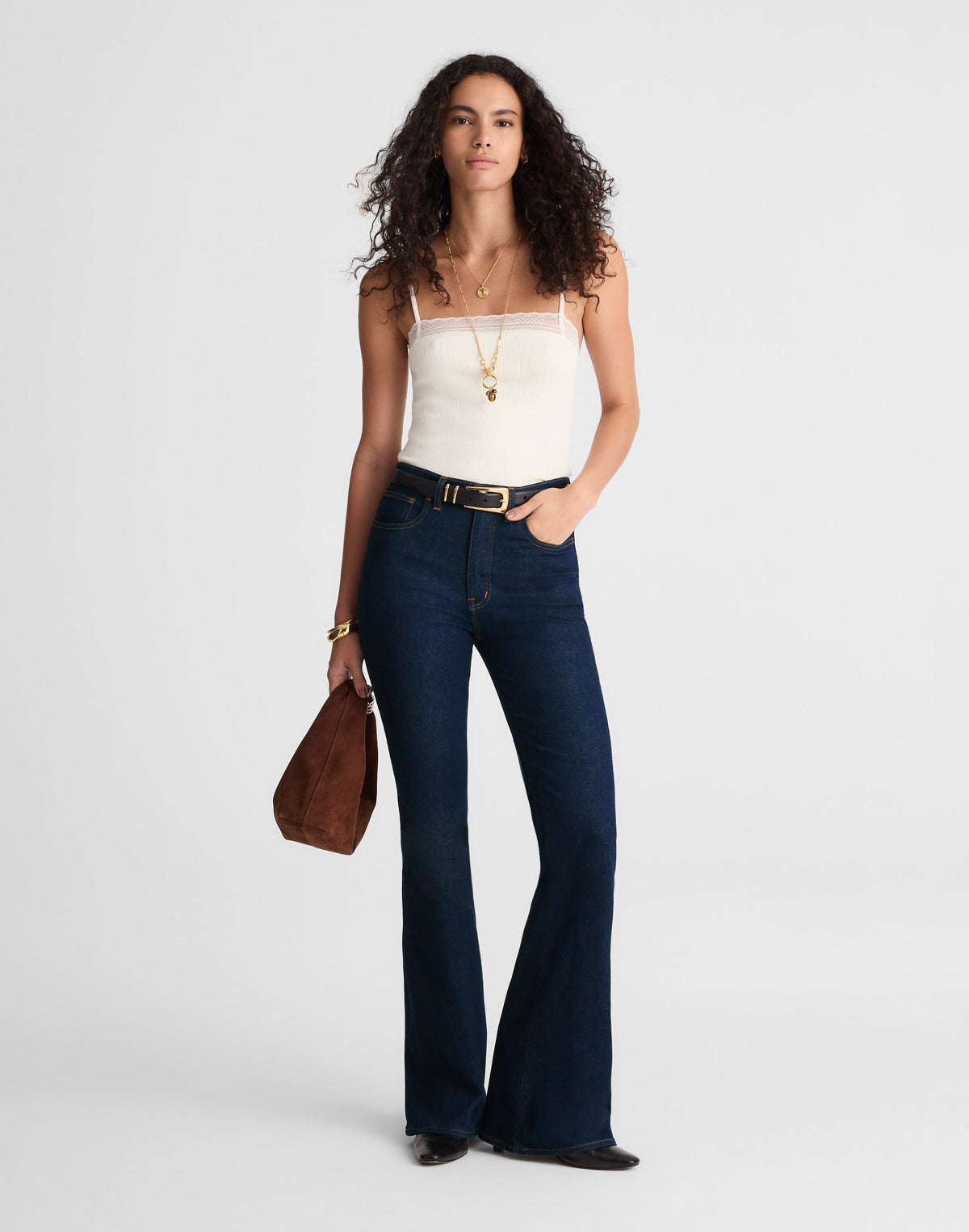 The Tall Stretch Flare Jean in Rinse Wash
