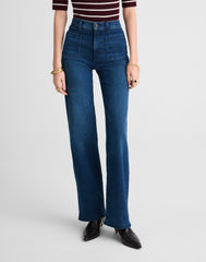 The Petite Emmett Wide-Leg Full Length Jean: Patch Pocket Edition