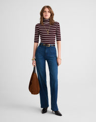 The Petite Emmett Wide-Leg Full Length Jean: Patch Pocket Edition