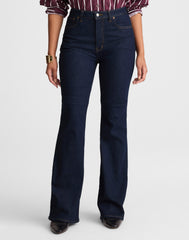 The Curvy Stretch Flare Jean in Rinse Wash