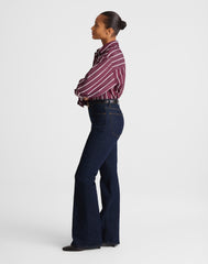 The Curvy Stretch Flare Jean in Rinse Wash