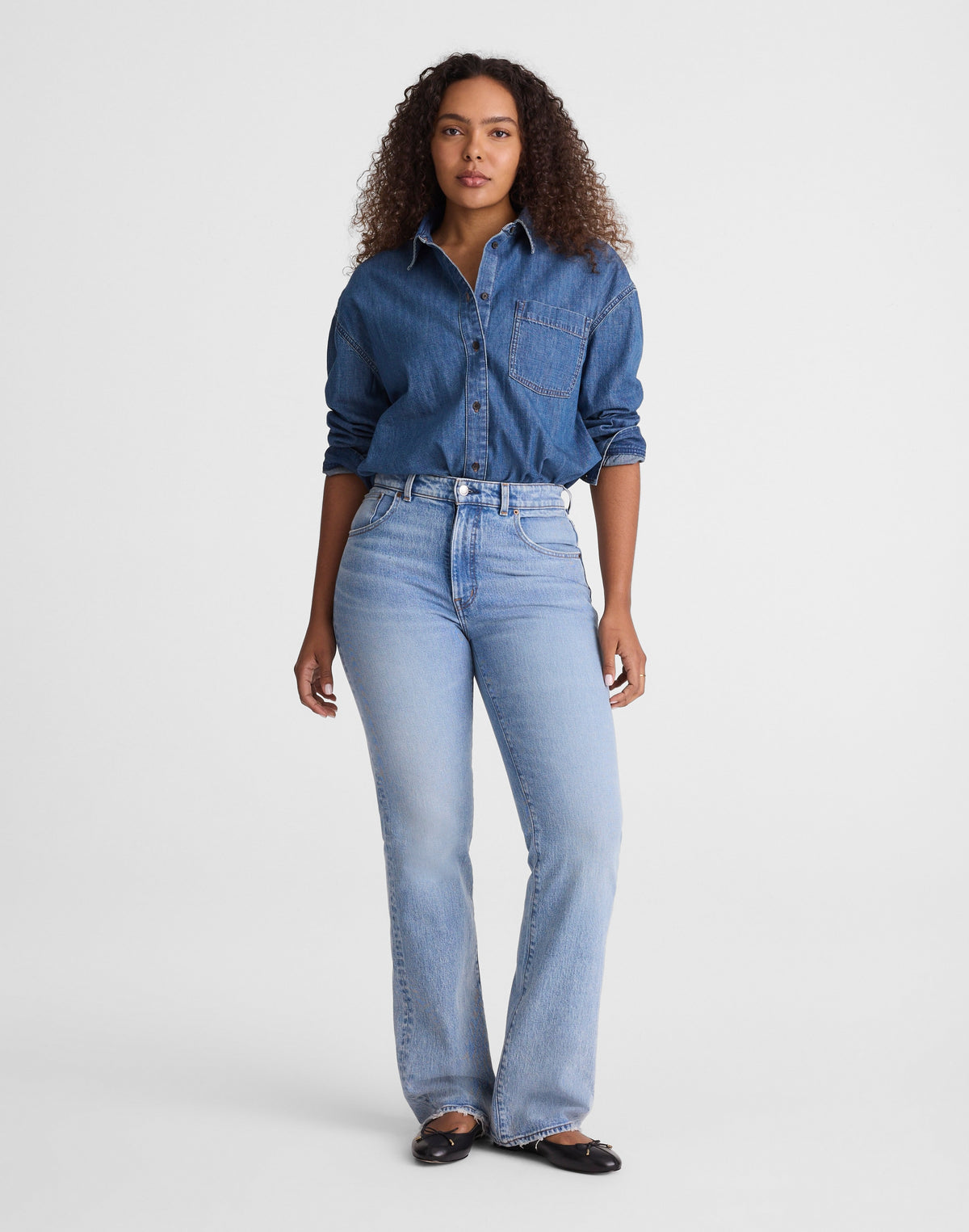 Petite Curvy Relaxed Bootcut Jeans