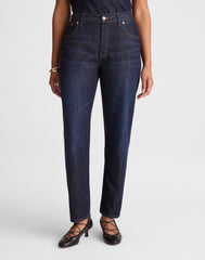 The Curvy Dean Easy Straight Jean in SoftDrape