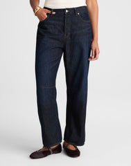 The Tall Curvy Darted Barrel-Leg Jean in SoftDrape