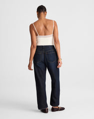 The Curvy Darted Barrel-Leg Jean in SoftDrape