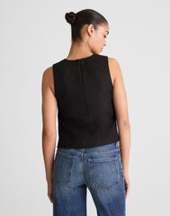 Boxy Shell Top in Tweed