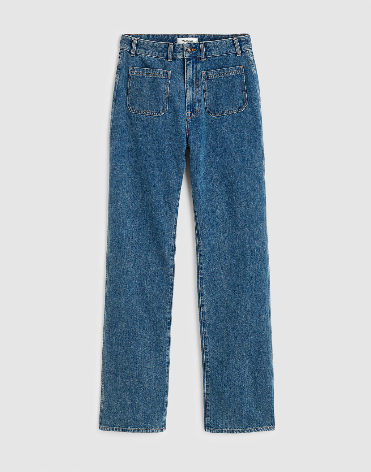 The Plus Curvy Cleo Straight Jean in Petersburg Wash