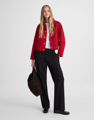Raglan Bomber Jacket in Tweed