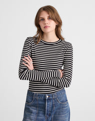 The '90s Long-Sleeve Tee in Compact Cotton