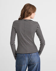 The '90s Long-Sleeve Tee in Compact Cotton