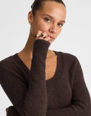 Scoopneck Sweater Mini Dress