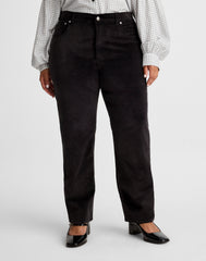 The Plus Longline Straight Pant in Velvet