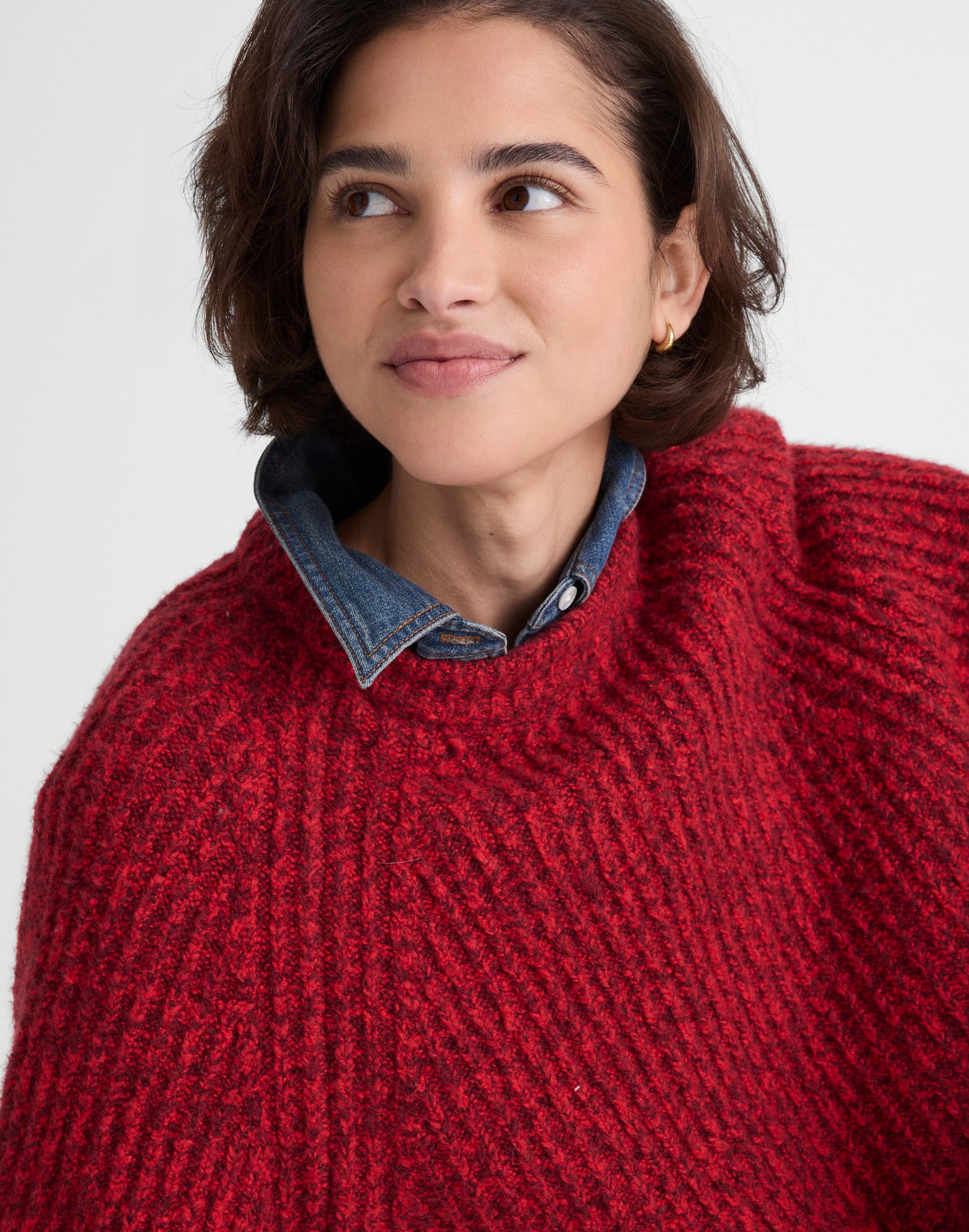 Ribbed Cotton-Blend Sweater