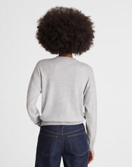 Drop-Shoulder Sweater in Merino Wool