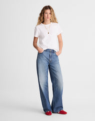 Petite Low-Slung Baggy Jeans in Airy Denim