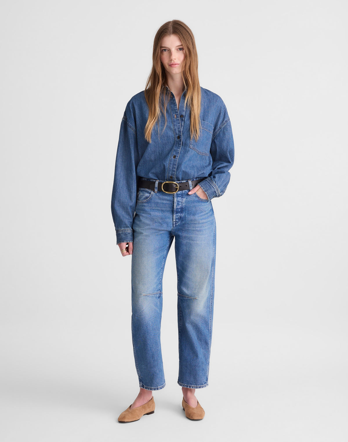 The Darted Barrel-Leg Jean