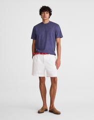Pleated Chino Shorts in Uniform Twill