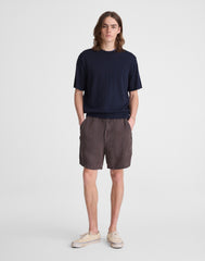 Pull-On Shorts in Linen