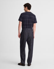 Denim Double-Pleated Trousers