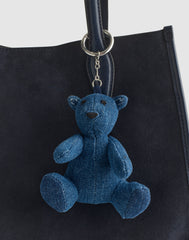 Denim Bear Bag Charm