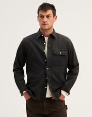 Single-Pocket Shirt in SoftFade Denim