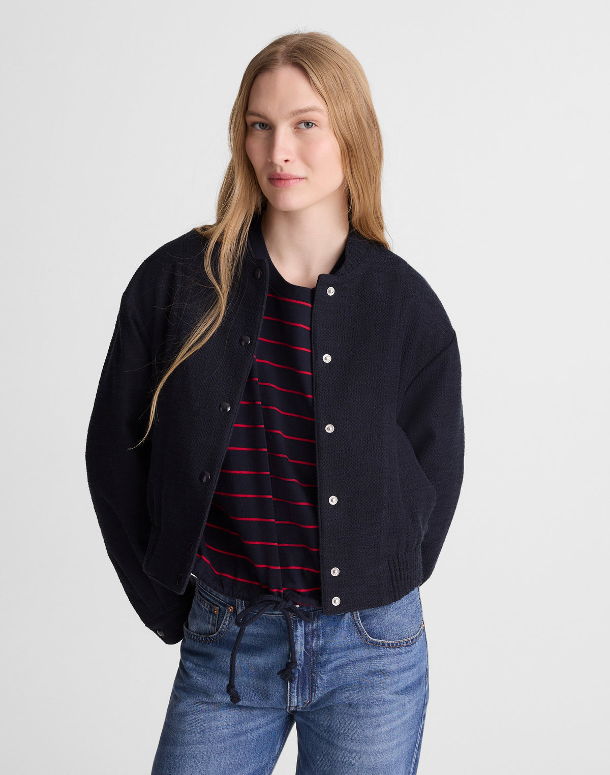 Bomber Jacket in Bouclé