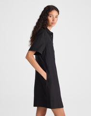 Relaxed Mini Shirtdress in 100% Linen