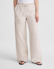 Short Pull-On Pants in 100% Linen