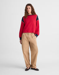 The Relaxed Crewneck Long Sleeve Tee
