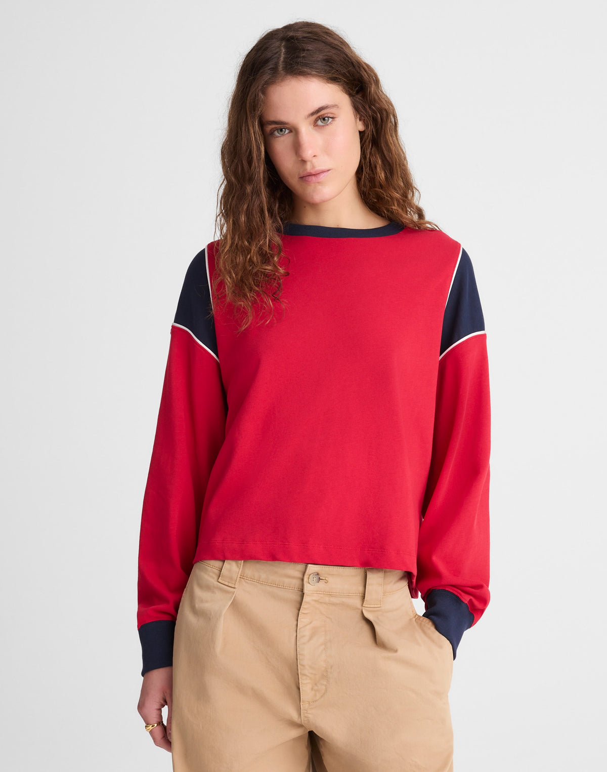 The Relaxed Crewneck Long Sleeve Tee