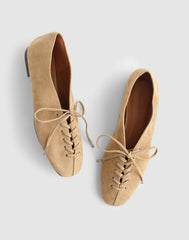 The Mylie Lace-Up Glove Flat