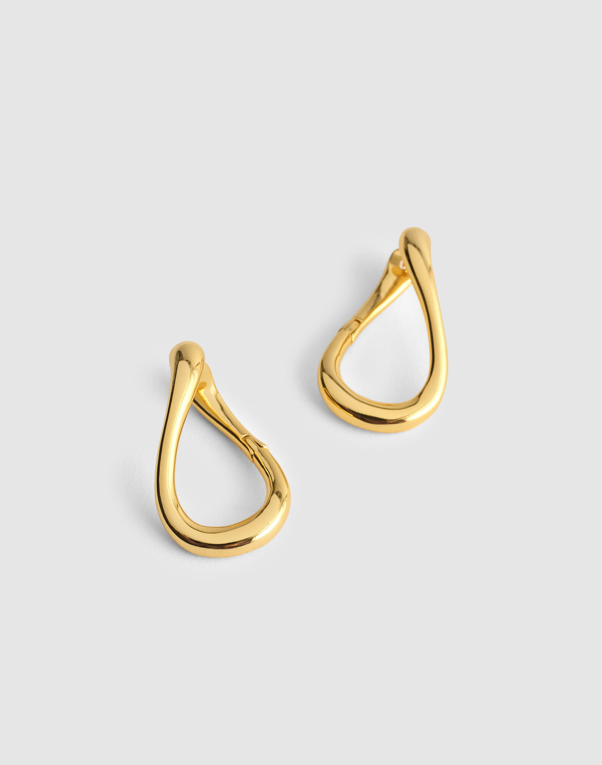 Front-Back Twisted Large Hoop Earrings