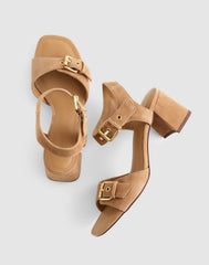 The Neeka Ankle-Strap Heeled Sandal