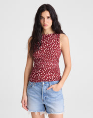 Cinched Double-Layered Mesh Top