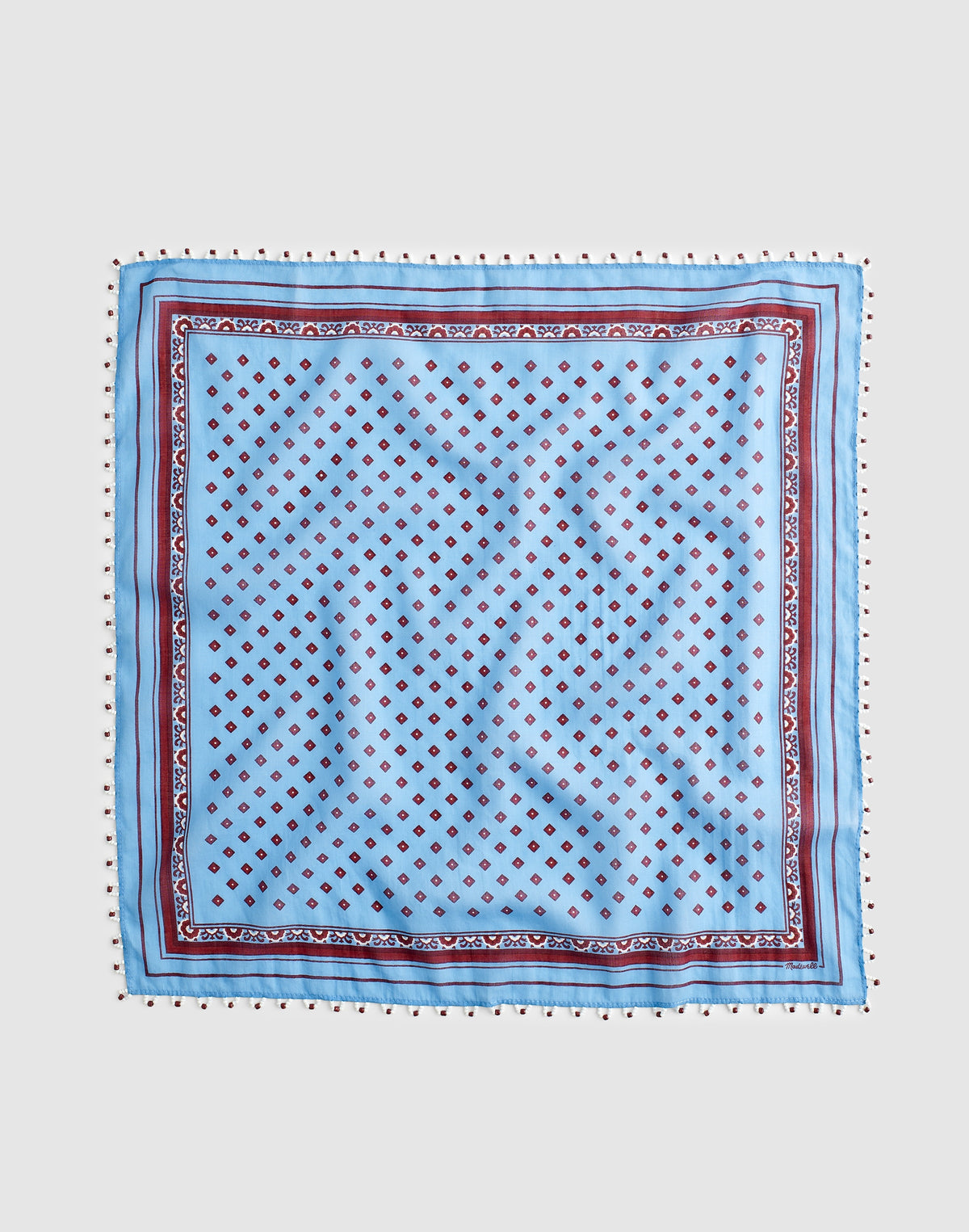 Beaded Bandana in Cotton Blend