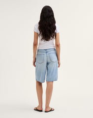The V-Waist Bermuda Short in Airy Denim