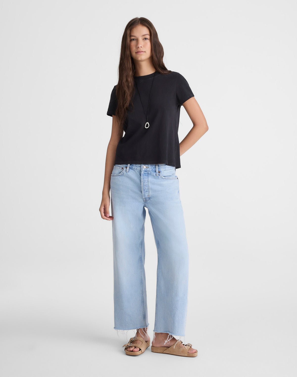 Low-Slung Baggy Crop Jean