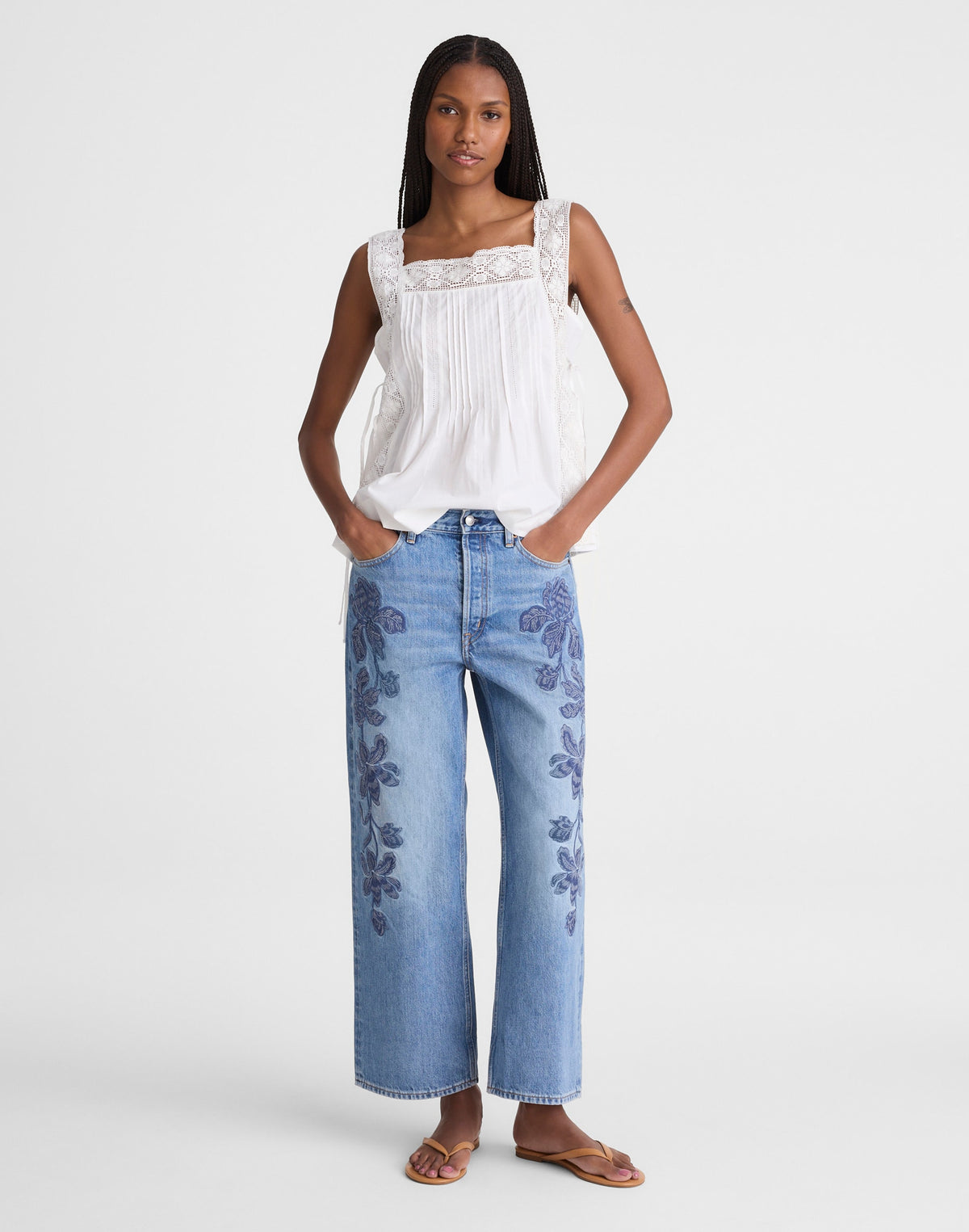 Low-Slung Baggy Crop Jean