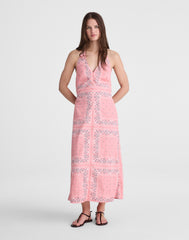Madewell x Shopbop Smocked Halter Midi Dress