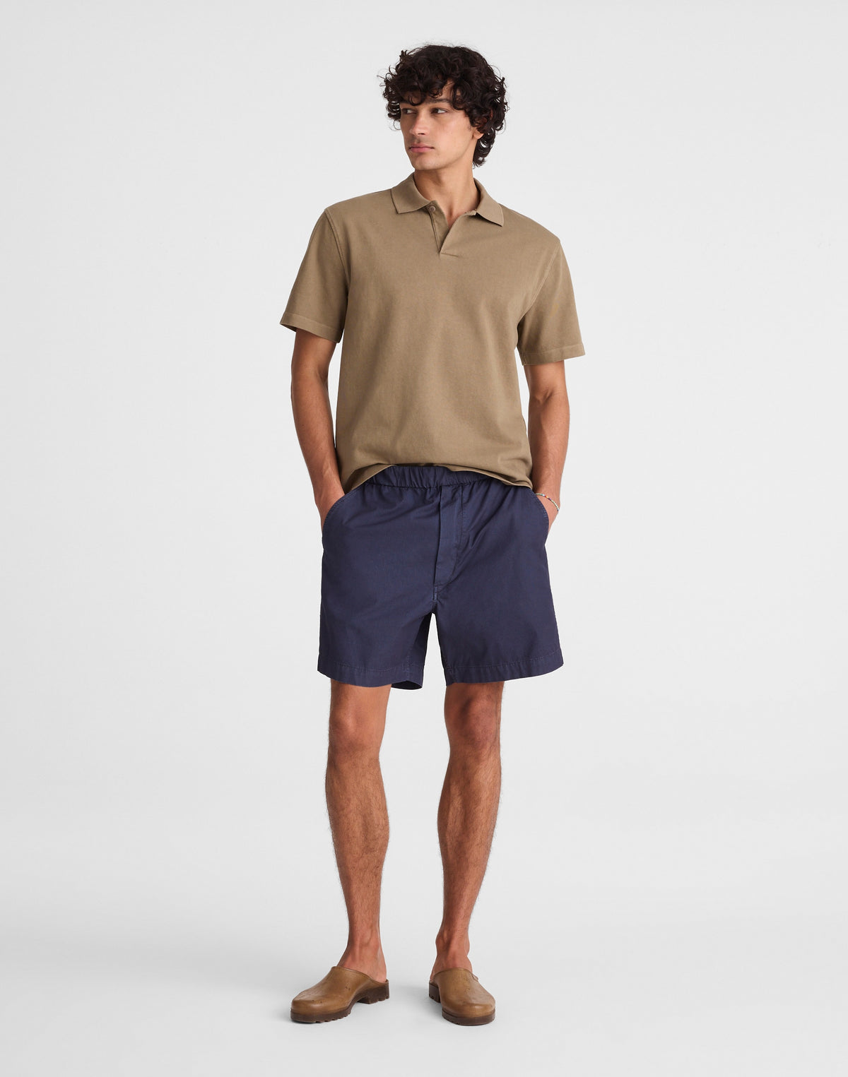 Pull-On Short in Poplin