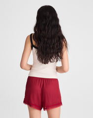 Lace-Trim Pull-On Shorts