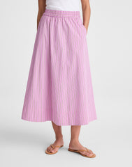 Midi Circle Skirt in Poplin