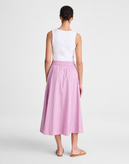 Midi Circle Skirt in Poplin