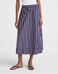 Midi Circle Skirt in Poplin