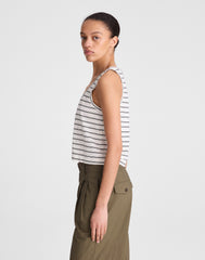 The Easy Crop Scoopneck Tank in Soft Slub