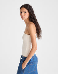 The '90s One-Shoulder Tank in Compact Cotton